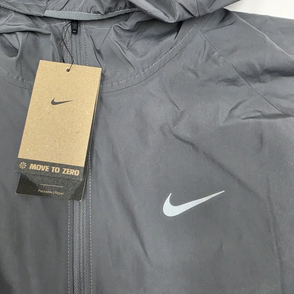 Nike Miler Repel Jacket Smoke Grey Running DD4746-084 Men's Size Large